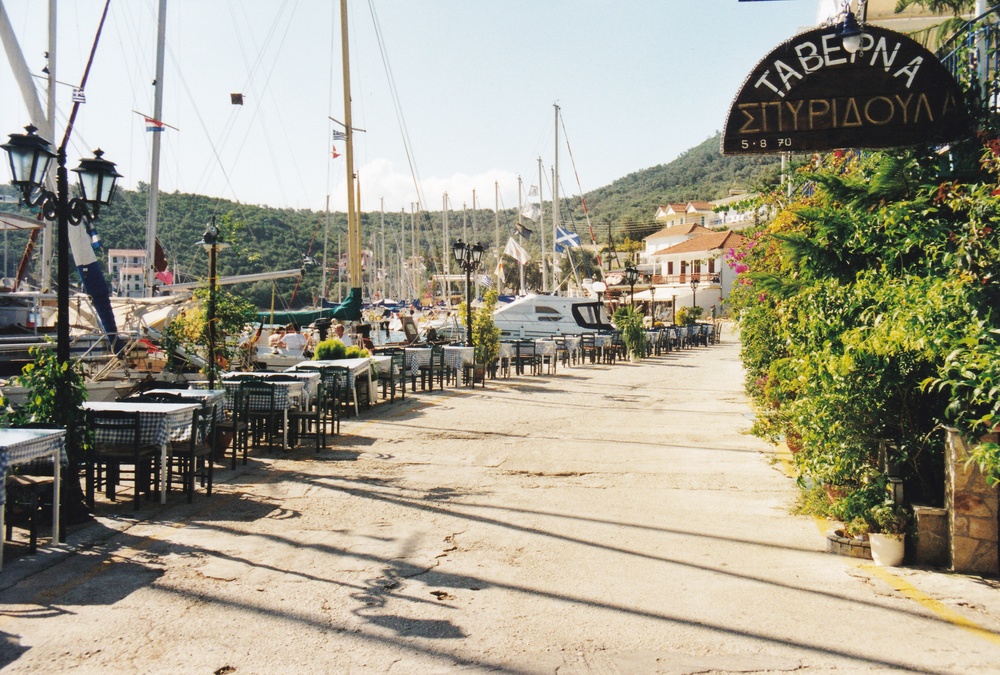 Lovely harbour-side tavernas at Sivota.