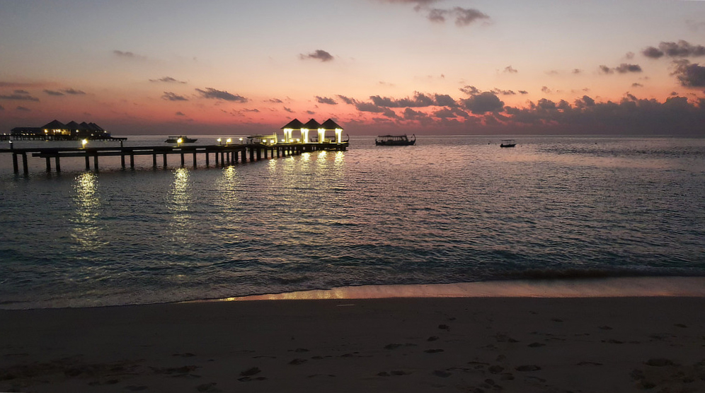 Thudufushi gave us some memorable sunsets.  Here are some of them.