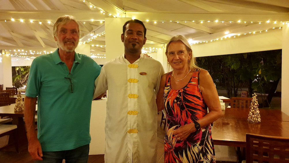 Our excellent waiter, Rashid, looked after us very well. 