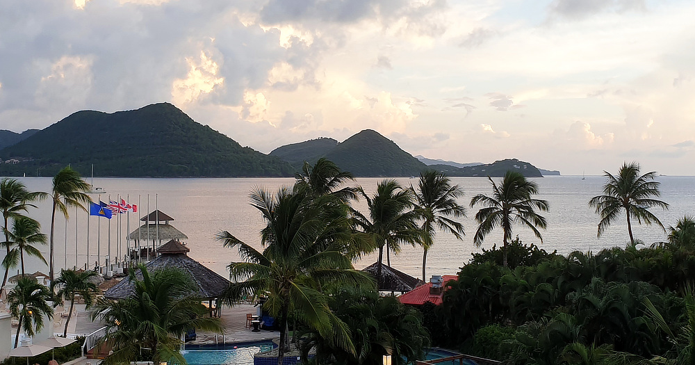 View across Rodney Bay.